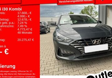 Hyundai i30 61.517 km 17.491 &euro; Mannheim 68309