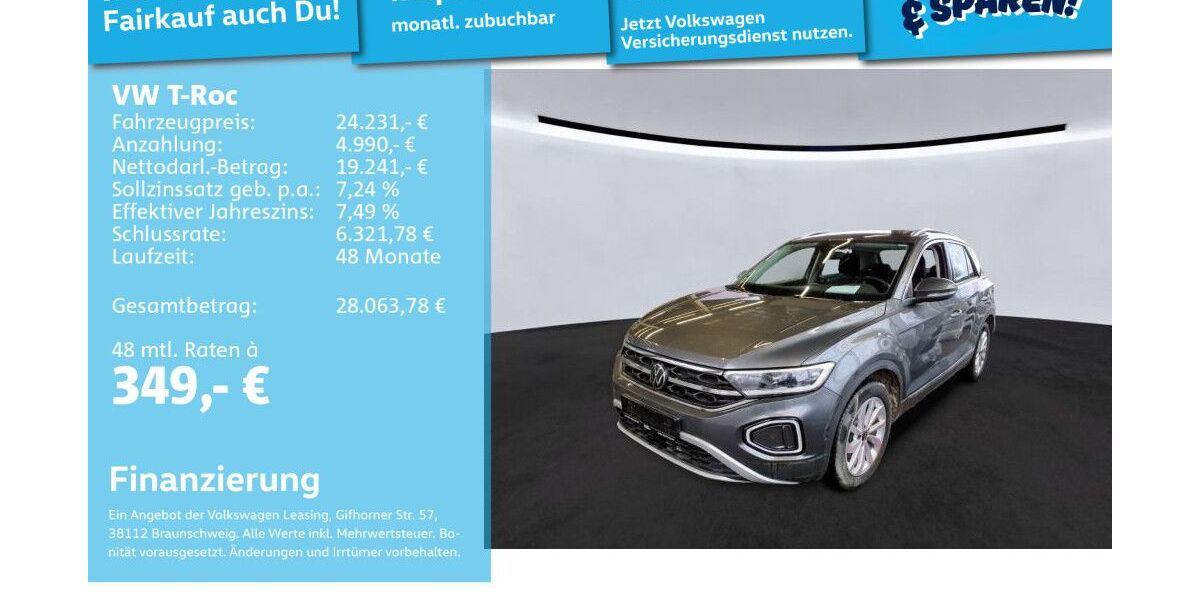 VW T-Roc 102.982 km 23.592 &euro; Mannheim 68309