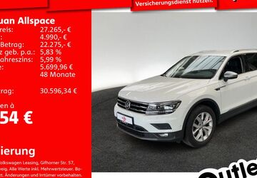 VW Tiguan Allspace 106.321 km 26.992 &euro; Mannheim 68309