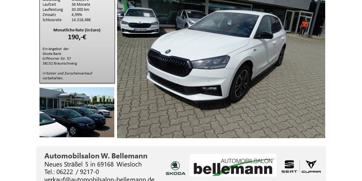 Skoda Fabia 19.500 km 22.000 &euro; Wiesloch 69168