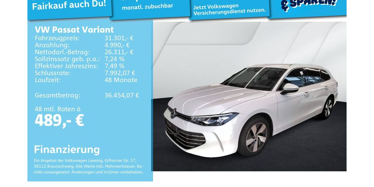 VW Passat Variant 26.240 km 30.692 &euro; Mannheim 68309