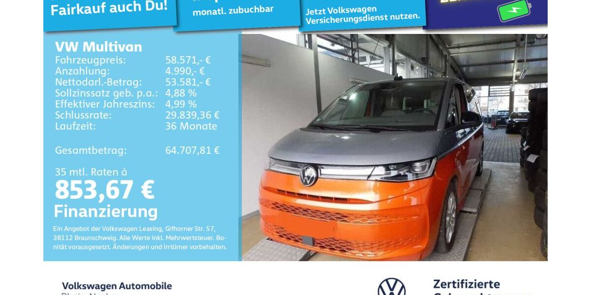 VW T7 Multivan 22.666 km 58.071 &euro; Mannheim 68309