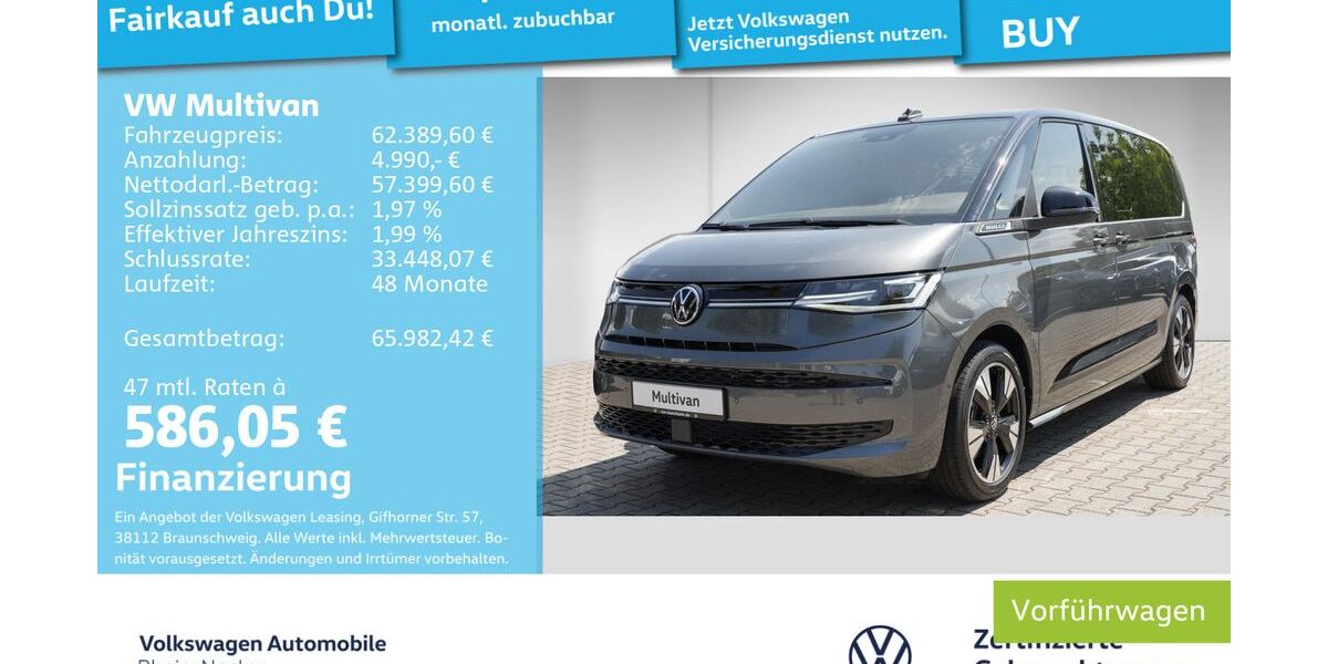 VW T7 Multivan 21.900 km 57.990 &euro; Mannheim 68309