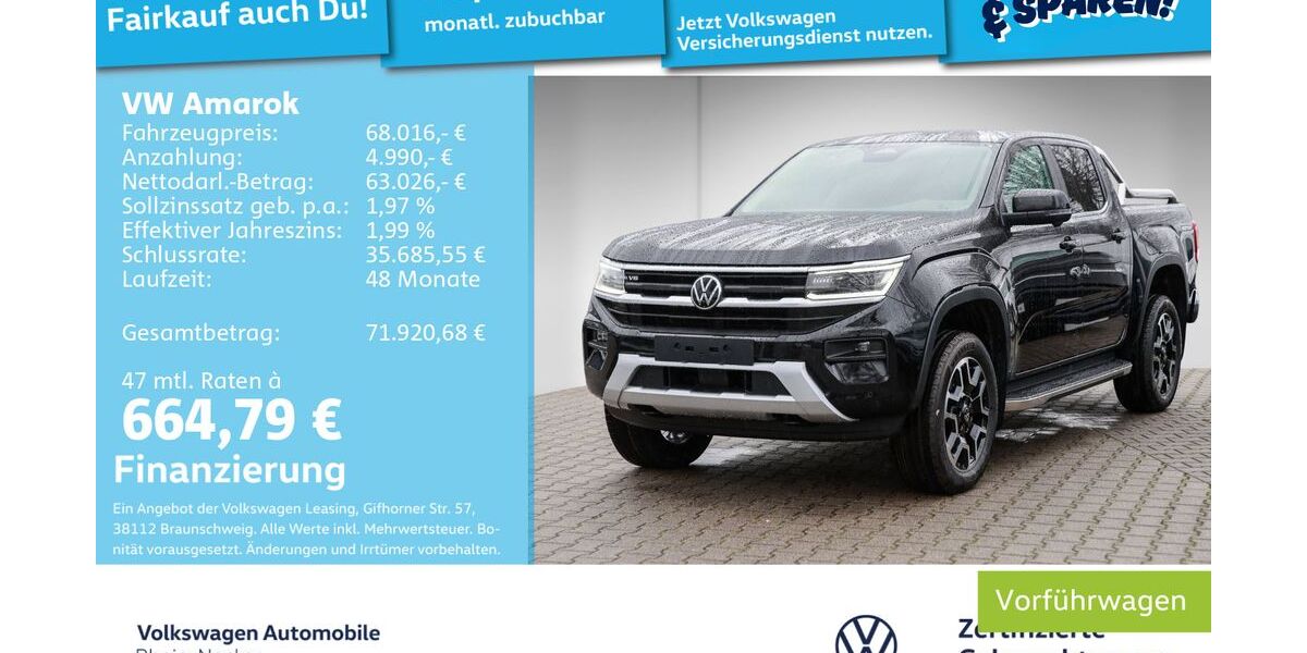 VW Amarok 9.900 km 65.400 &euro; Mannheim 68309