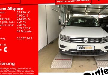 VW Tiguan Allspace 106.321 km 26.992 &euro; Mannheim 68309