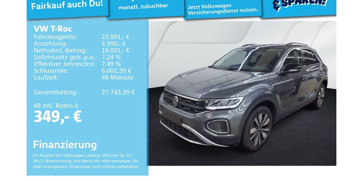 VW T-Roc 25.476 km 22.592 &euro; Mannheim 68309
