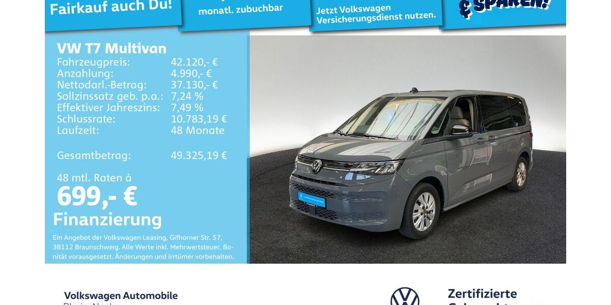 VW T7 Multivan 50.725 km 41.699 &euro; Mannheim 68309