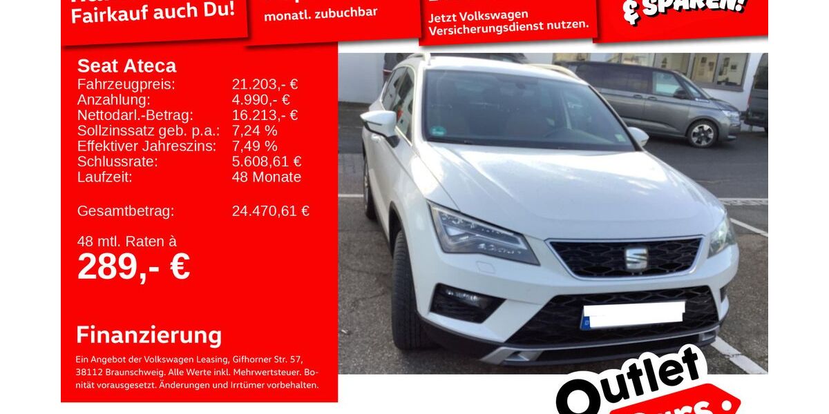 Seat Ateca 59.212 km 20.692 &euro; Weinheim 69469