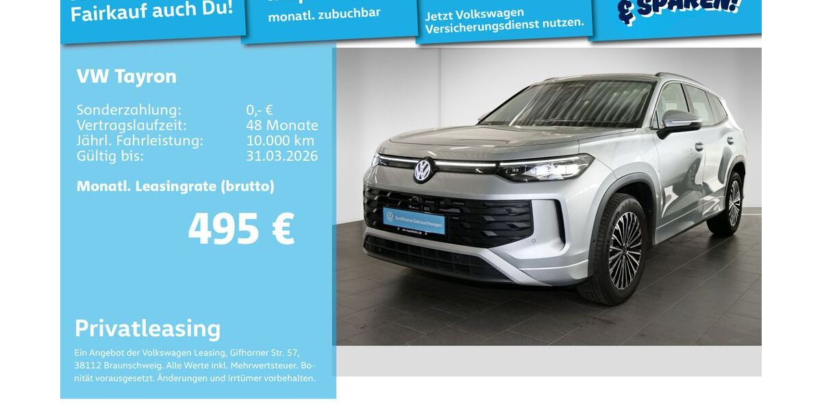 VW Tayron 24.856 km 41.999 &euro; Mannheim 68309