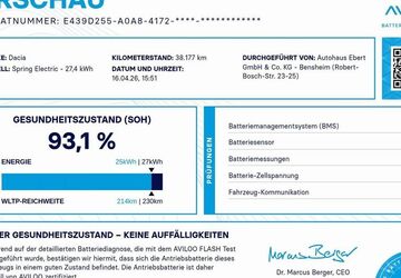 Dacia Spring 38.200 km 10.890 &euro; Bensheim 64625