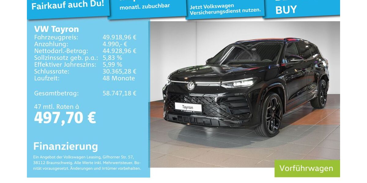 VW Tayron 21.900 km 45.999 &euro; Mannheim 68309
