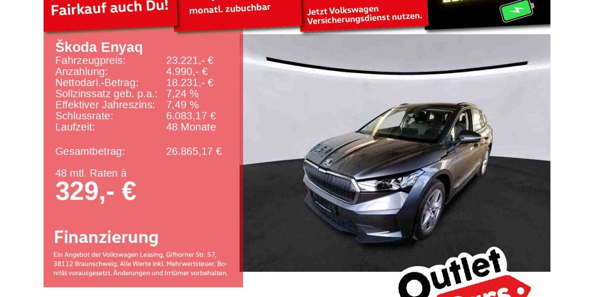 Skoda Enyaq 20.063 km 22.989 &euro; Mannheim 68309