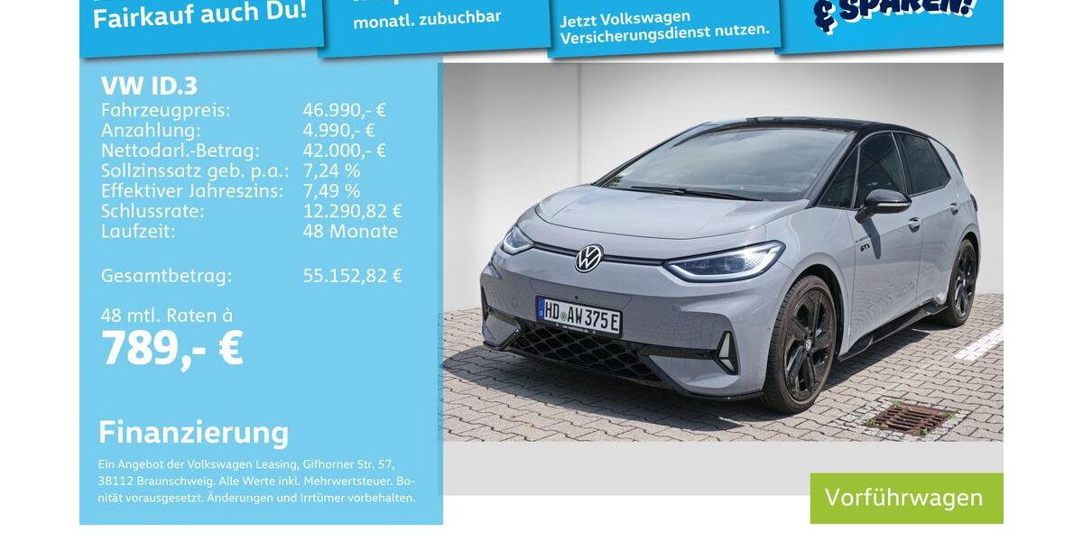 VW ID.3 9.900 km 45.836 &euro; Mannheim 68309