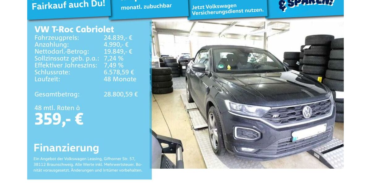 VW T-Roc 72.628 km 24.591 &euro; Mannheim 68309