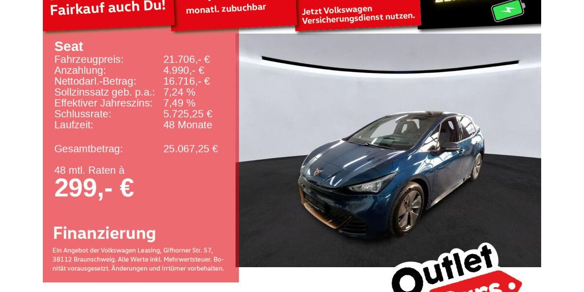 Cupra Born 65.052 km 21.292 &euro; Weinheim 69469