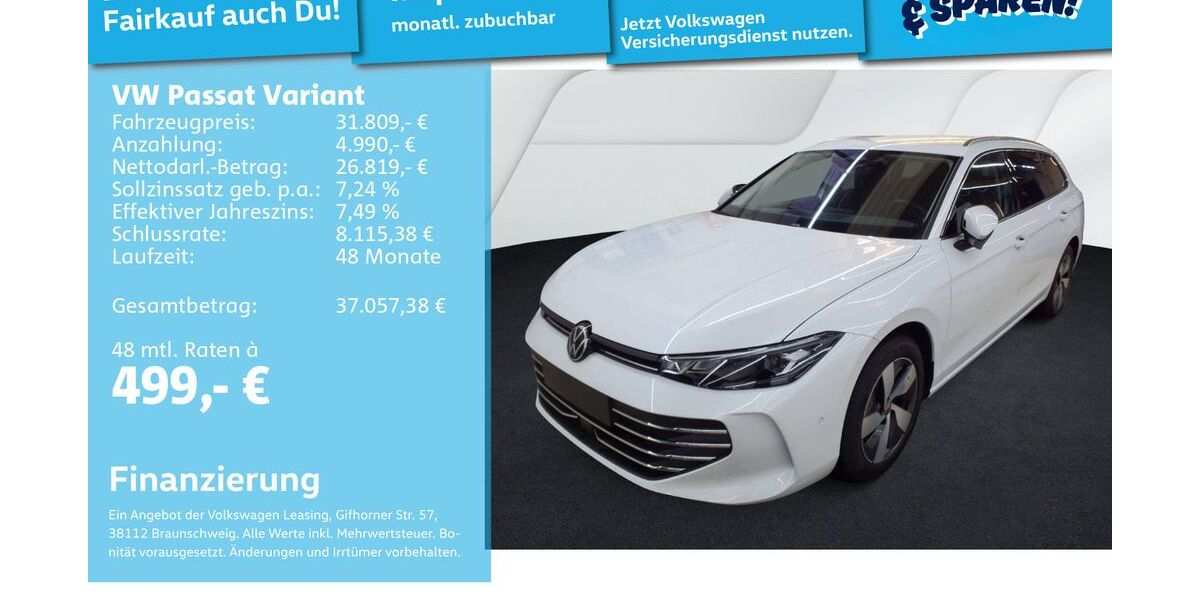 VW Passat Variant 15.691 km 31.491 &euro; Mannheim 68309