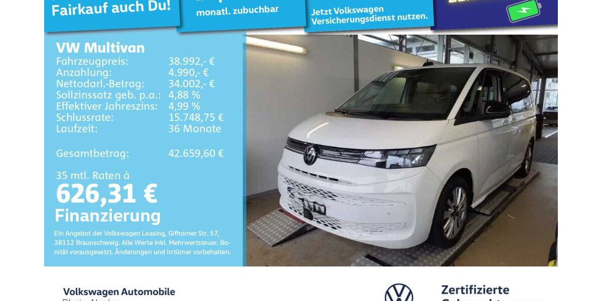 VW T7 Multivan 109.810 km 37.499 &euro; Mannheim 68309